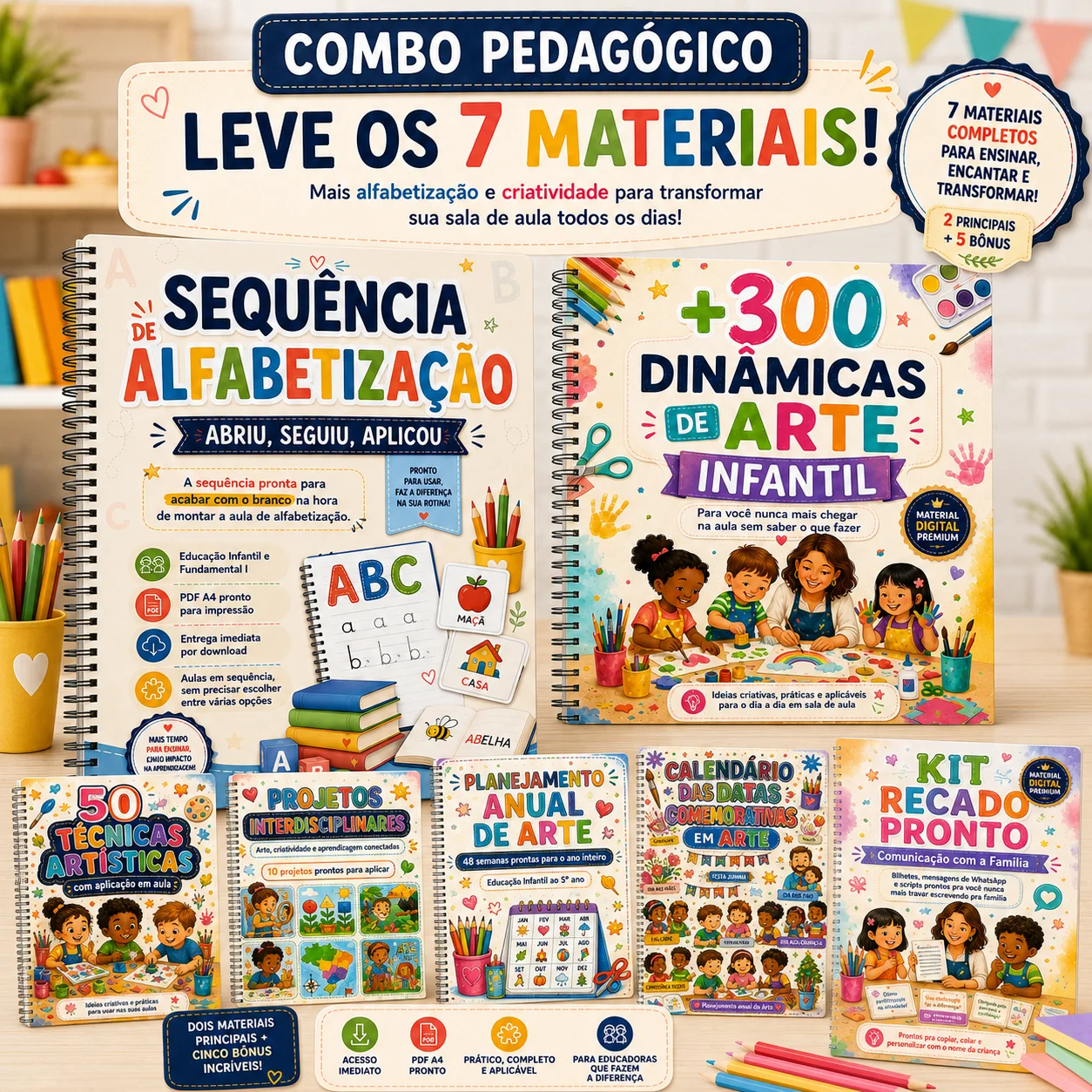 Sequência de Alfabetização + 300 Dinâmicas