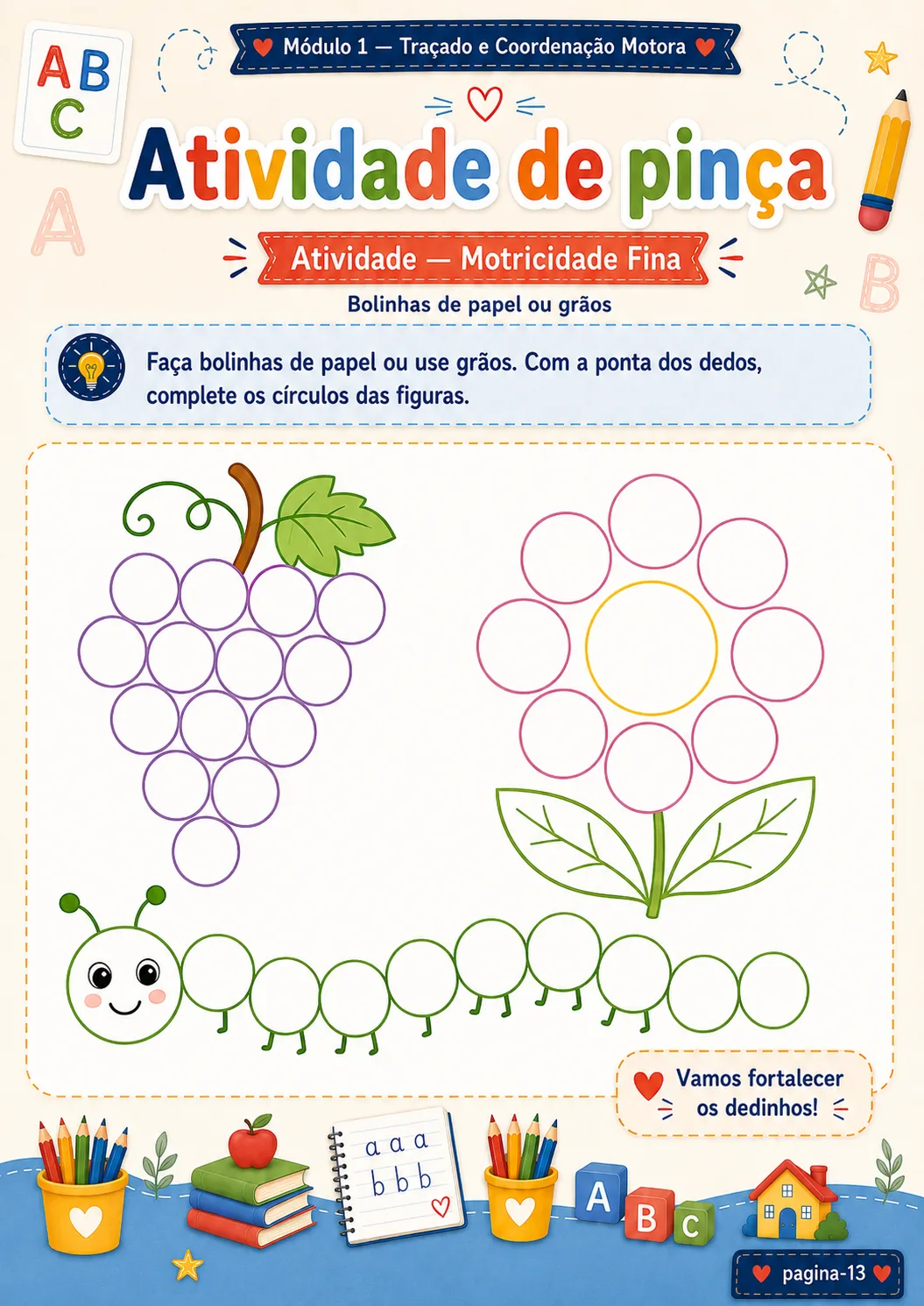 Página da Sequência de Alfabetização